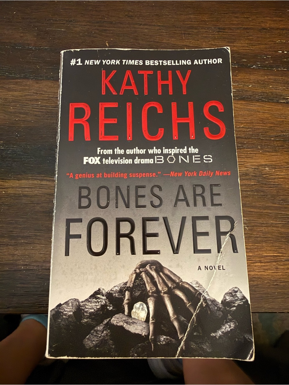 Kathy Reichs "Bones Are Forever" Paperback - Black Red Gray